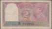 Very Rare Two Rupees Note of 1943 Signed by C.D. Deshmukh.