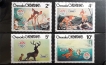Grenada Grenadines Christmas Set of 4 Stamps Bambi The Disney Cartoon Series MNH