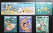 Saint Lucia 10th Anniversary of Moonwalk Set of 6 Stamps In Disney Series MNH.
