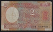 Crease Error Two Rupees Note of 1985 Singed by R.N. Malhotra.