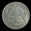 Bombay-Mint-One-Rupee-Coin-of-Republic-India-of-1954.