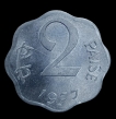 Republic India 2 Paisa 1977 Hyderabad Mint UNC.