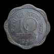 Republic India 10 Naya Paisa 1958 Bombay Mint.