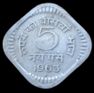 Republic-India-5-Naya-Paise-1963-Hyderabad-Mint.