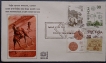 Special-Cover,-India-80,-Used-Set-of-4-Intl.Stamp-Exhibition-1980-Stamps.