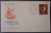 FDC, Children’s Day-1961, Used 1 Stamp of 15 Naya Paisa.