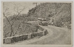 Black & white Zigzag Road Picture Post Card of Mount Abu.