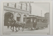Black and White Horse Pulling Tram Picture Post Card of old Kolkata.