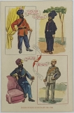 Multi-Colour Picture Post Card Punjab Kotwal & Constable, Punjab, Bengal.