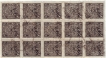 INDIA HYDERABAD STATE 4 PIES SERVICE STRIP OF 15 STAMPS