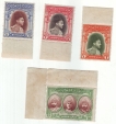 BAHAWALPUR-STATE-4-DIFF-1RS-TO-10RS-MNH-CAT-VAL-$192.50
