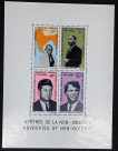 Gandhi Overprinted Miniature Sheet of Cameroon issued Year 1968.