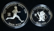 1988 Seoul Korea Olympic Games 2 Coin Silver Set - Silver