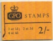 July-1968-pre-decimal-sewn-GPO-2/--GPO-stamp-booklet-intact-