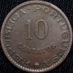 Copper-10-Centavos-of-Indo-Portugal-(AD-1958)-Scarce