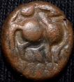 Copper Jital of Devraya I(AD 1406-22) of Vijayanagar Empire