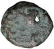 Copper-Coin-of-City-State-Ujjaini-(2nd-Cen.-BC)-with-Palm-Armed-Wheel-&-Brahmi-L
