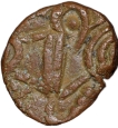 Copper-Coin-of-Katoch-Rulers-of-Kangra(12th--14th-Cen.-AD)-Bull/Horseman-Type