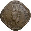 Nickel-Brass 2 Annas of George VI(AD 1943) of Bombay Mint XF