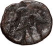 Rare Copper Coin of Vasudev I(AD 190-230) of Kushan Dynasty Shiv & Nandi Type Do