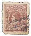 Postal-Stamp-of-Gwalior-State---Brown-1-Anna---Used-Condition-as-per-Image.