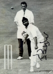 Autograph Photo of Cricketer Bishen Singh Bedi india captain