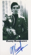 Autograph photo of Garry Kasparov, Chess Grand master
