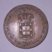 1903 Indo-Portuguese Bronze Quarter Tanga Coin of Carlos I.