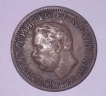 1881 Indo-Portuguse Copper Quarter Tanga Coin of Luis I.