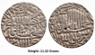 Mughal-;-Akbar,-Silver-Rupee-;-Mint-:-Agra-Mint-;-AH-974-;