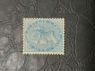 India-1873-Queen-Victoria-1/2-Anna-Blue-Die-II-MH/VF/XF