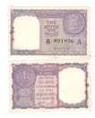 1 RS BANK NOTE 1957 UNC SIGN H M PATEL 