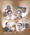 Golden Voices of Yesteryear Miniature Sheet of India issued in 2003, MNH.