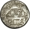 Akbars Rare Silver Half Rupee Coin of Lahore Mint of Elahi year 49.