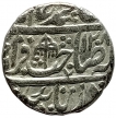 Shah Alam II Silver Rupee Coin of Shahjahanabad Mint with Hijri year 1208.