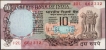 Ten Rupees Note of 1985-1990 Signed by R.N. Malhotra.