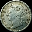 1880 Silver Twenty Cents Coin of Hong Kong