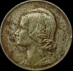 1917 Copper Nickel Four Centavos Coin of Portugal.