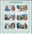 Comoros-Souvenir-Sheet-of-Gandhi-with-Great-Personalities.