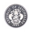 1993 Silver Twenty Five Rupees Proof Coin of Seychelles.