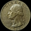 Silver-Quarter-Dollar-Coin-of-United-States-of-America-Issued-in-1964.