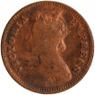 Calcutta Mint Copper Half Pice Coin of Victoria Empress of 1898.