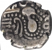 Silver Dramma Coin of Chalukyas of Gujarat.