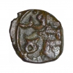 Bahamani-Sultanate-Copper-One-Third-Falus-Coin-of--Taj-ud-din-Firuz-Shah.