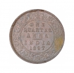 Calcutta-Mint-Copper-One-Quarter-Anna-Coin-of-Victoria-Empress-of-1897