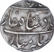 Muhammad Shah Mughal Emperor Silver One Rupee Coin Ahmadabad Mint.
