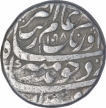 Aurangzeb Mughal Emperor Silver One Rupee Coin Tatta Mint.