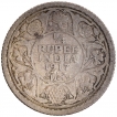 Calcutta Mint Silver Quarter Rupee Coin of King George V of 1917