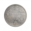 Bombay Mint Error Silver One Rupee Coin of Victoria Queen 1862.