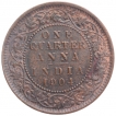  Calcutta Mint Copper One Quarter Anna Coin of King Edward VII of 1904